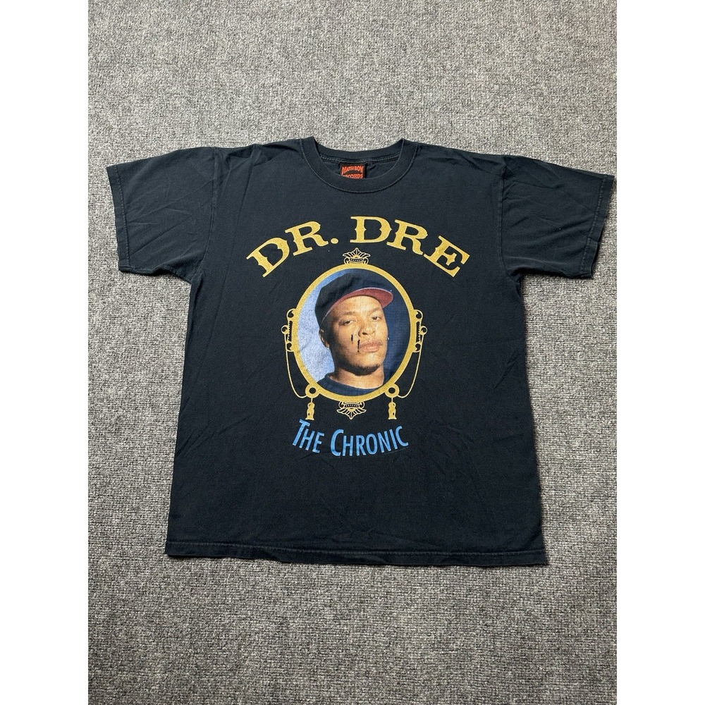 Mens T-Shirt‎ Dr. Dre The Chronic 2005 Death Row Records Black, Size L